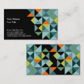 Geometrische driehoeken visitekaartje (Voorkant / Achterkant)