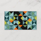 Geometrische driehoeken visitekaartje (Achterkant)
