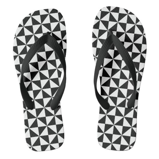 geometrische driehoeken volwassen teenslippers (Voetbed)