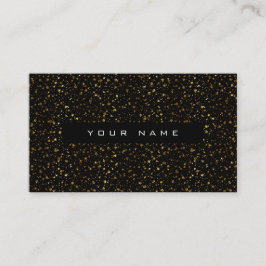 Geometrische driehoekige glitter Golden Black Vip Visitekaartje