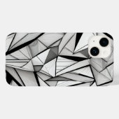 Geometrische driehoekslijnkunst Case-Mate iPhone case (Achterkant (horizontaal))