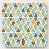 Geometrische driehoekspatroon bier onderzetter (Voorkant)