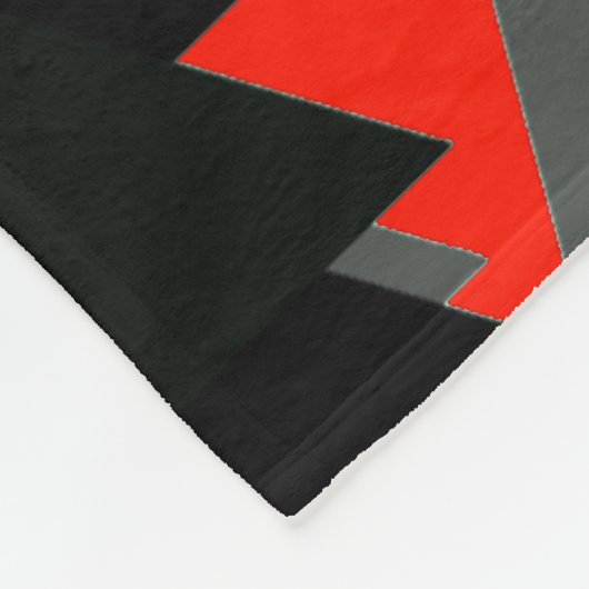 Geometrische driehoekspatroon fleece deken (Hoek)