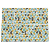 Geometrische driehoekspatroon groot cadeauzakje (Voorkant)