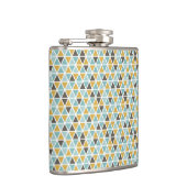 Geometrische driehoekspatroon heupfles (Rechts)