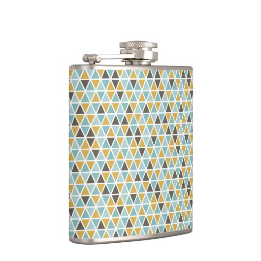 Geometrische driehoekspatroon heupfles (Rechts)