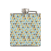 Geometrische driehoekspatroon heupfles (Achterkant)