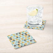 Geometrische driehoekspatroon kartonnen onderzetters (Insitu)