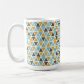 Geometrische driehoekspatroon koffiemok (Links)
