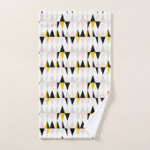 Geometrische driehoekspatroon splitsen bad handdoek (Handdoek)