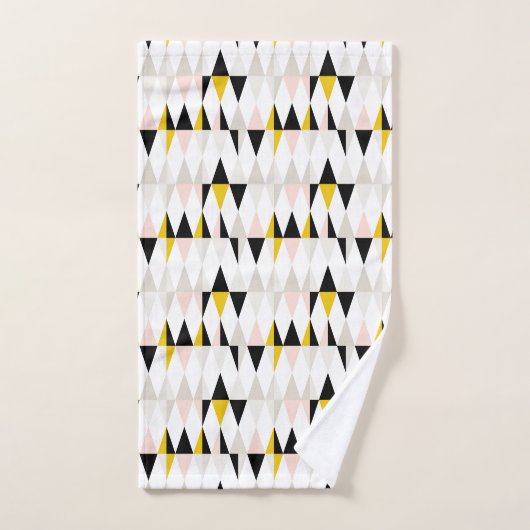 Geometrische driehoekspatroon splitsen bad handdoek (Handdoek)