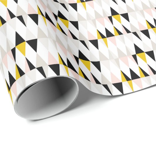 Geometrische driehoekspatroon splitsen cadeaupapier (Rol Hoek)