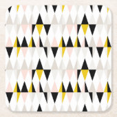 Geometrische driehoekspatroon splitsen kartonnen onderzetters (Voorkant)