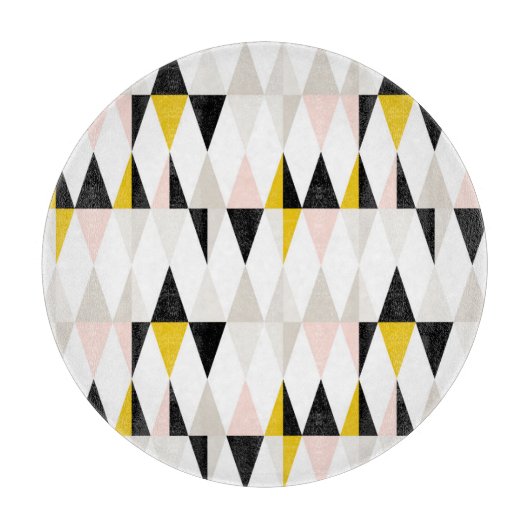 Geometrische driehoekspatroon splitsen snijplank (Voorkant)