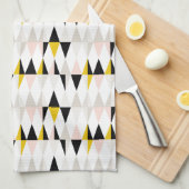 Geometrische driehoekspatroon splitsen theedoek (Quarter Fold)