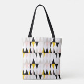 Geometrische driehoekspatroon splitsen tote bag (Achterkant)