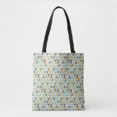 Geometrische driehoekspatroon tote bag (Voorkant)
