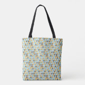 Geometrische driehoekspatroon tote bag (Achterkant)