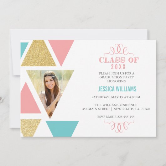 Geometrische driehoeksverstuivingen kaart (Voorkant)