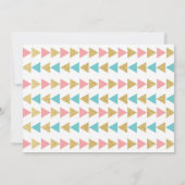 Geometrische driehoeksverstuivingen kaart (Achterkant)