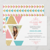 Geometrische driehoeksverstuivingen kaart (Voorkant / Achterkant)