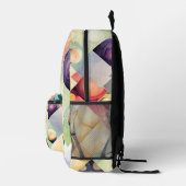 Geometrische druppels bedrukte rugzak (Rechts)