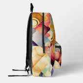 Geometrische druppels bedrukte rugzak (Links)