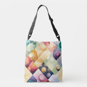 Geometrische druppels crossbody tas (Achterkant)