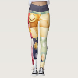 Geometrische druppels leggings