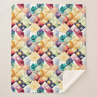Geometrische druppels sherpa deken