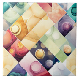 Geometrische druppels tegeltje