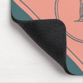 Geometrische dubbele Cirkel Aangepast Initiaal Mon Muismat (Hoek)