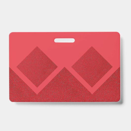 Geometrische dubbele diamant badge – aangepaste ro (Voorzijde)