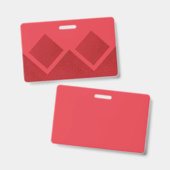Geometrische dubbele diamant badge – aangepaste ro (Voor- en achterkant)