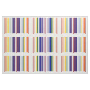 Geometrische dubbele regenboogstreepjescoatstructu stof