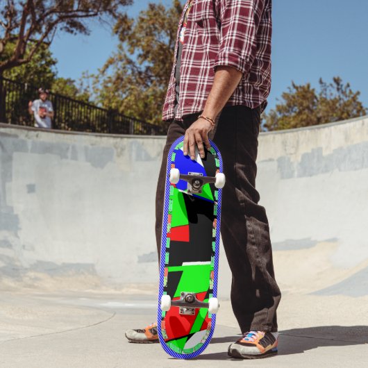 Geometrische dubbellaags skateboard (Buiten 2)