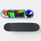Geometrische dubbellaags skateboard (Horizontaal)