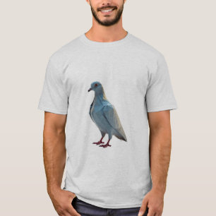 Geometrische duif t-shirt