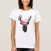 Geometrische duiker met Floral Crown T-shirt (Voorkant)