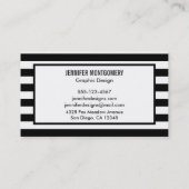 Geometrische duiker met Floral Crown Visitekaartje (Achterkant)