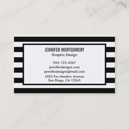 Geometrische duiker met Floral Crown Visitekaartje (Achterkant)