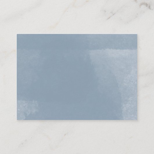 Geometrische Dusty Blue Floral Recept Aanvraag Informatiekaartje (Achterkant)