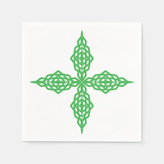 geometrische dwarsservetten servet (Voorkant)