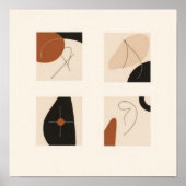 Geometrische echo's poster (Voorkant)