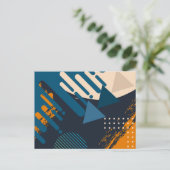 Geometrische eclatvet Abstract Briefkaart (Staand voorkant)