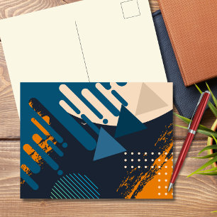 Geometrische eclatvet Abstract Briefkaart