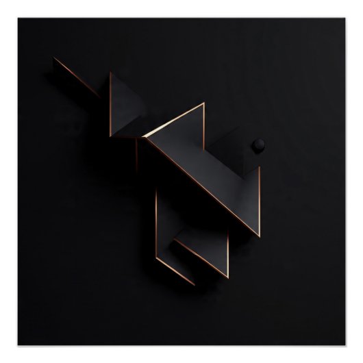 Geometrische Eclipse Perfect Poster (Voorkant)