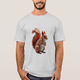 geometrische eekhoorn t-shirt