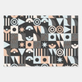 Geometrische eenvoudige elegante vellen papier voo (Voorkant 3)