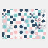 Geometrische eenvoudige elegante vellen papier voo (Voorkant)